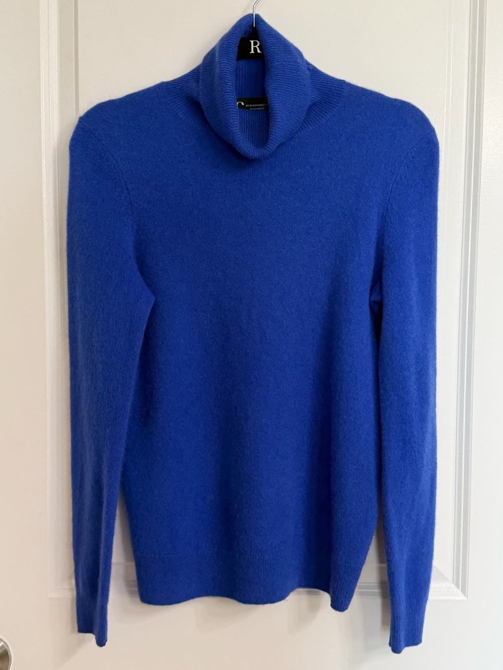 C by Bloomingdale’s 100% Cashmere Turtleneck Blue Size Small